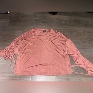 Express Women's Long Sleeve Top with Drawstrings